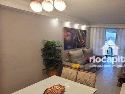 Apartamento em Recreio dos Bandeirantes, Rio de Janeiro/RJ de 83m² 3 quartos à venda por R$ 755.000,00