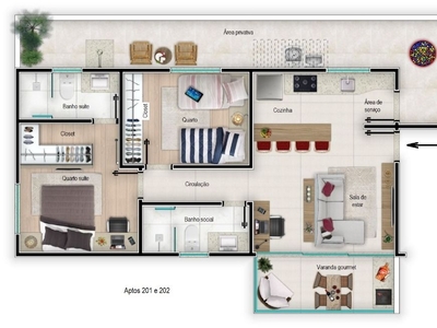 Apartamento em Santa Efigênia, Belo Horizonte/MG de 91m² 2 quartos à venda por R$ 704.000,00