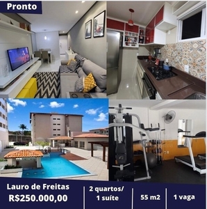 Apartamento para venda com 50 metros quadrados com 2 quartos em Vida Nova - Lauro de Freit