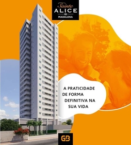 Apartamento para venda tem 60 metros quadrados com 2 quartos em Madalena - Recife - PE