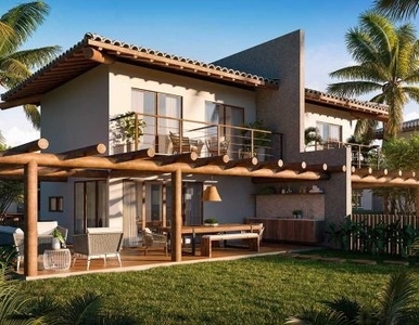 Casas Duplex com 02 suítes e quarto multiuso com Garden Privativo à venda na Praia do Fort
