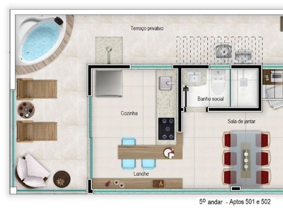 Cobertura em Santa Efigênia, Belo Horizonte/MG de 95m² 2 quartos à venda por R$ 806.000,00