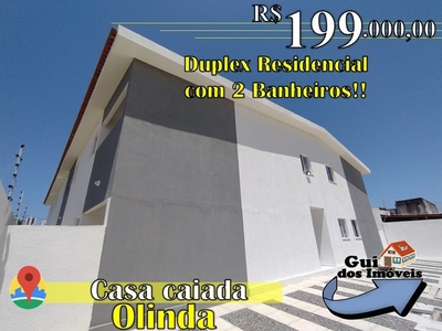 Duplex Residencail para venda tem 67m² de 2 quartos em Casa Caiada/Olinda/PE - 199 MIL