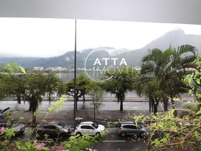 Lindíssima VISTA LAGOA Andar ALTO - Planta CIRCULAR 180M² - Próximo ao HUMAITÁ