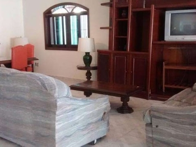 Casa mobiliada para locação em guarujá, enseada, 4 dormitórios, 4 suítes, 2 vagas