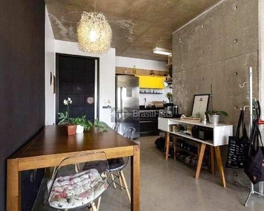 Flat com 1 dormitório, 70 m² - venda por R$ 1.280.000 ou aluguel por R$ 3.700/mês - Vila O