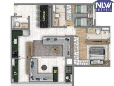 Apartamento à venda, 84 m² por r$ 1.042.222,00 - mooca - são paulo/sp