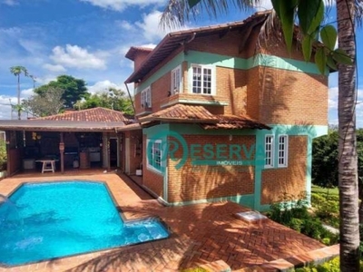 Casa com 5 dormitórios à venda, 470 m² por r$ 1.500.000,00 - aldeia da jaguara - jaboticatubas/mg