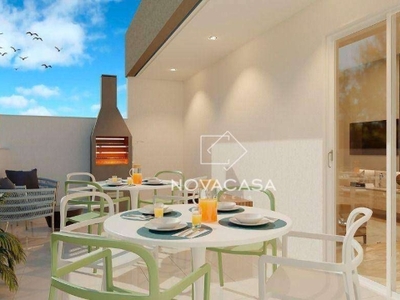 Cobertura com 2 dormitórios à venda, 77 m² por r$ 445.000,00 - paquetá - belo horizonte/mg