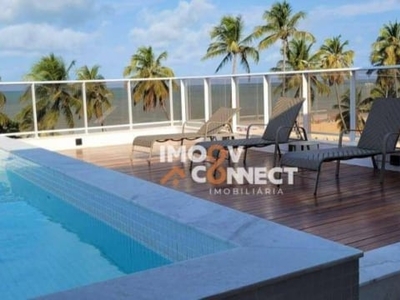 Flat com 2 dormitórios para alugar, 50 m² por r$ 3.500,00/mês - cabo branco - joão pessoa/pb