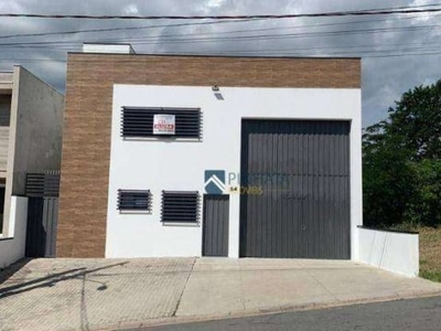 Galpão para alugar, 230 m² por r$ 14.180/mês - vista alegre - vinhedo/sp