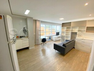 Studio em Brooklin Paulista, São Paulo/SP de 45m² 1 quartos para locação R$ 2.300,00/mes