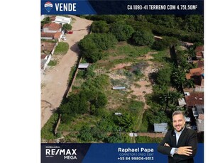 Terreno em Planalto, Natal/RN de 4751m² à venda por R$ 798.000,00