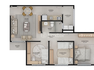 Apartamento 3 dorms à venda Rua Alfredo Marotzki, Canudos - Novo Hamburgo