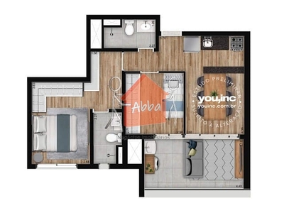 Apartamento em Santo Amaro, São Paulo/SP de 58m² 2 quartos à venda por R$ 868.000,00