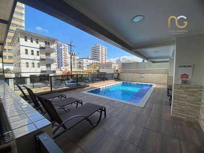 Apartamento em Vila Tupi, Praia Grande/SP de 62m² 1 quartos à venda por R$ 264.000,00