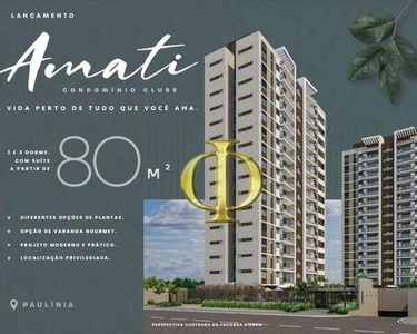 Amati Lançamento apartamento com 3 dormitórios - Morumbi - Paulínia/SP