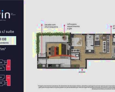 Apartamento com 3 dormitórios à venda, 78 m² por R$ 596.900,00 - Portão - Curitiba/PR