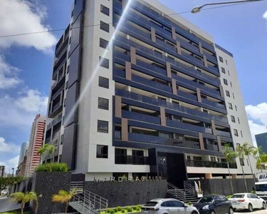 Apartamentos com 02 quartos, prédio com área de lazer e sistema de automação no Cabo Branc