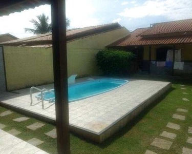 JCI -Bela casa 3 quartos, piscina, área gourmet no Jardim Atlântico Central em Itaipuaçu