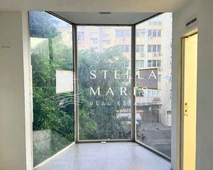 Ipanema, Sobreloja de 41 m2 à venda com DUAS VITRINES de frente para a rua Visconde de Pir