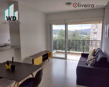 Apartamento com 1 dormitório para alugar, 51 m² por R$ 3.100,00/mês - Alphaville Conde II