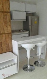 Apartamento com 1 dormitório para alugar, 56 m² por R$ 3.900/mês - Brooklin - São Paulo/SP