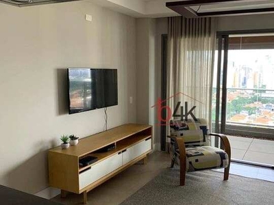 Apartamento com 1 dormitório para alugar, 64 m² por R$ 7.400,00/mês - Brooklin - São Paulo