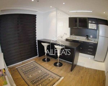 Flat com 1 dormitório, 53 m² - venda por R$ 750.000 ou aluguel por R$ 3.891/mês na Vila Ol
