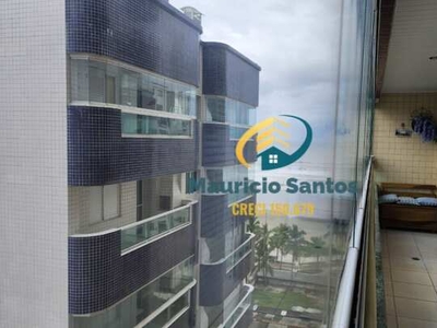 Apartamento em Praia Grande, bairro Vila Caiçara, mobiliado, 2 dormitórios sendo 1 suíte