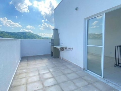 Cobertura com 2 dormitórios à venda, 90 m² por r$ 320.000,00 - santa terezinha - juiz de fora/mg