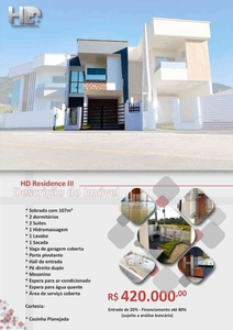 Casa com 2 quartos à venda no bairro Forquilhas, 106m²