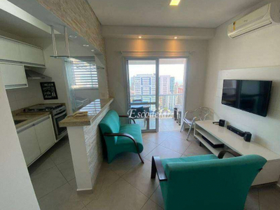 Cobertura com 1 dormitório para alugar, 93 m² por R$ 6.000,00/mês - Boqueirão - Santos/SP