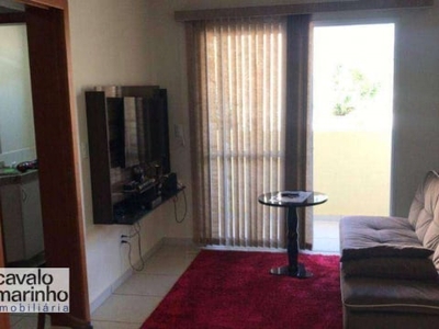 Flat com 1 dormitório, 48 m² - venda por R$ 300.000,00 ou aluguel por R$ 2.287,46/mês - Jardim Botânico - Ribeirão Preto/SP