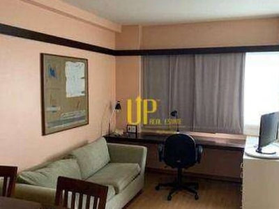 Flat com 1 dormitório para alugar, 40 m² por R$ 3.200,00/mês - Edificio Quality Suites Alphaville - Barueri/SP