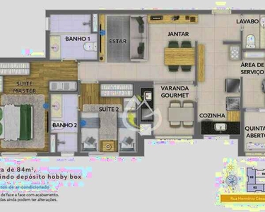 Apartamento com 2 dormitórios à venda, 84 m² por R$ 673.000,00 - Moriah Proença Patriani