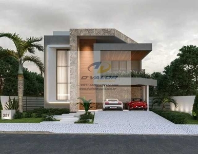 Vendo Casa em Condomínio Fechado, com 295 m², 4 suítes (1 master) + DCE e 4 vagas