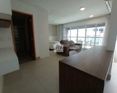 Apartamento com 1 dormitório para alugar, 55 m² por R$ 3.500,00/mês - Jardim Anália Franco