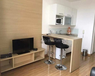 Flat com 1 dormitório para alugar, 45 m² por R$ 3.200,00/mês - Cidade Monções - São Paulo