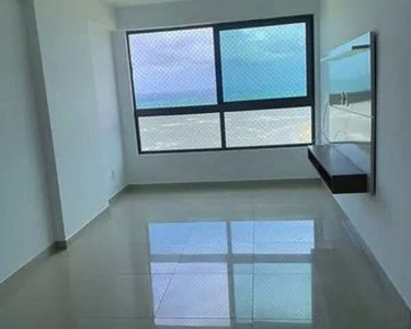 Alugo Apartamento de 2 Quartos com Móveis Fixos em Andar Alto e Vista para o Mar