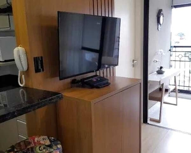 Apartamento 1 Quarto no Centro totalmente mobiliado e decorado