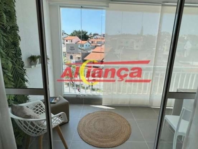 Apartamento com 2 quartos, sendo 1 suite à venda, 56,67 m² - jardim vila galvão-guarulhos/sp