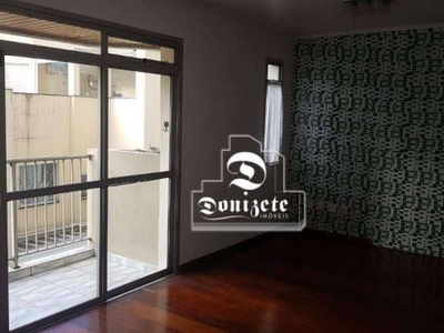 Apartamento com 3 dormitórios para alugar, 141 m² por r$ 4.241,00/mês - campestre - santo andré/sp