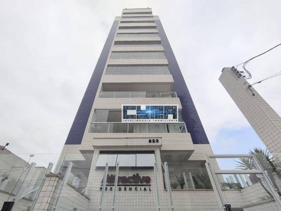 Apartamento em Vila Guilhermina, Praia Grande/SP de 63m² 2 quartos à venda por R$ 374.000,00
