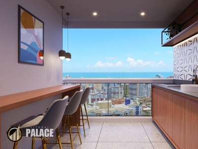 Apartamento em Vila Guilhermina, Praia Grande/SP de 67m² 2 quartos à venda por R$ 519.025,00