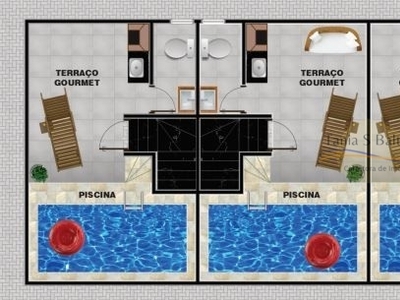 Casa em Japuí, São Vicente/SP de 100m² 3 quartos à venda por R$ 379.000,00