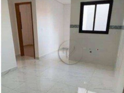 Cobertura com 2 dormitórios à venda, 96 m² por r$ 344.000,00 - vila linda - santo andré/sp