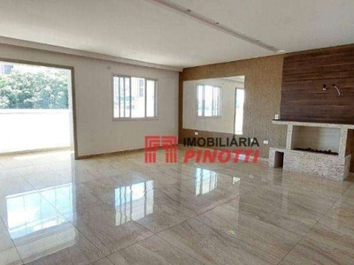 Cobertura com 3 dormitórios, 250 m² - venda por r$ 1.400.000,00 ou aluguel por r$ 7.050,00/mês - jardim do mar - são bernardo do campo/sp