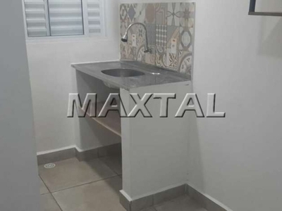 Kitnet em santana de 25 m², lavanderia com máquina de lavar incluso, a 4 minutos do metrô santana