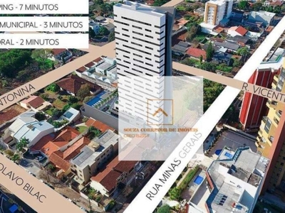 Apartamento, 02 suítes, localização centro, cascavel -pr